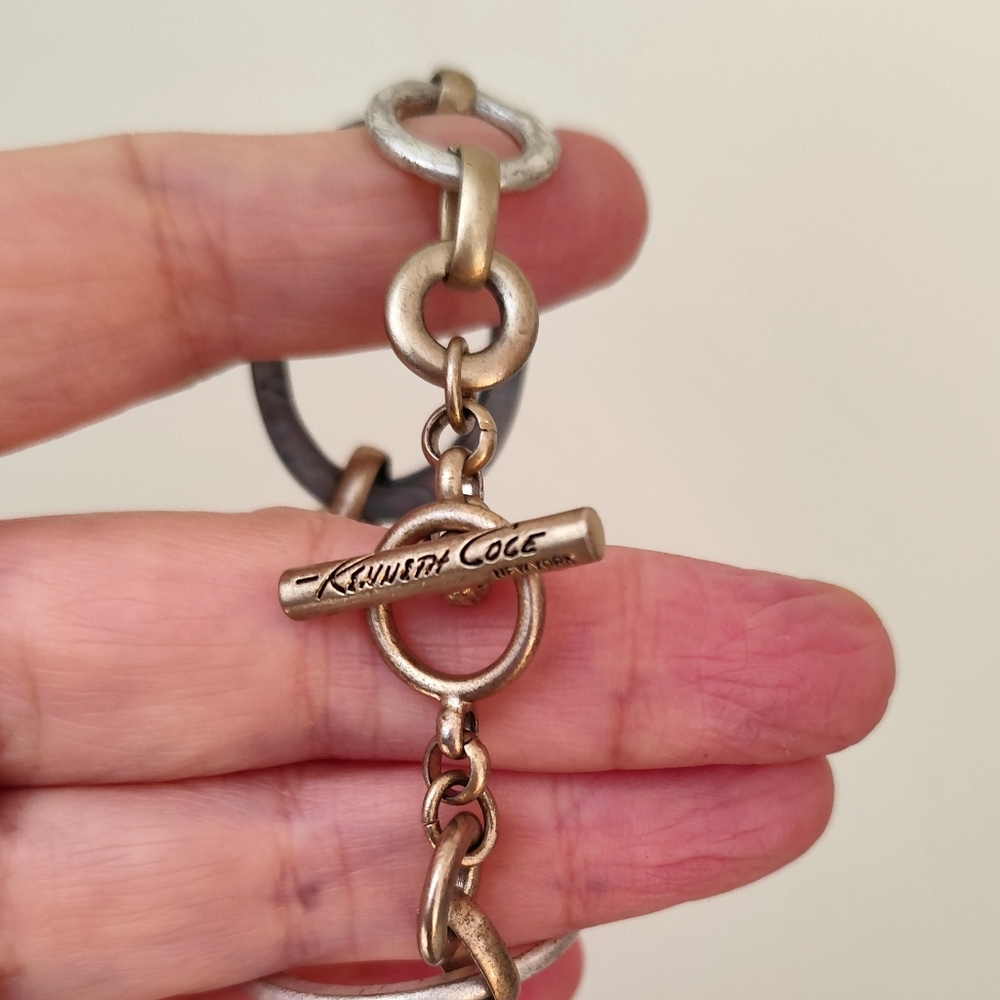 4/$50⭐️Kenneth Cole Silver Tone Linked Bracelet